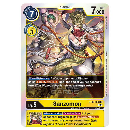 Digimon Card Game - BT10 - Xros Encounter - Sanzomon (R) - BT10-038