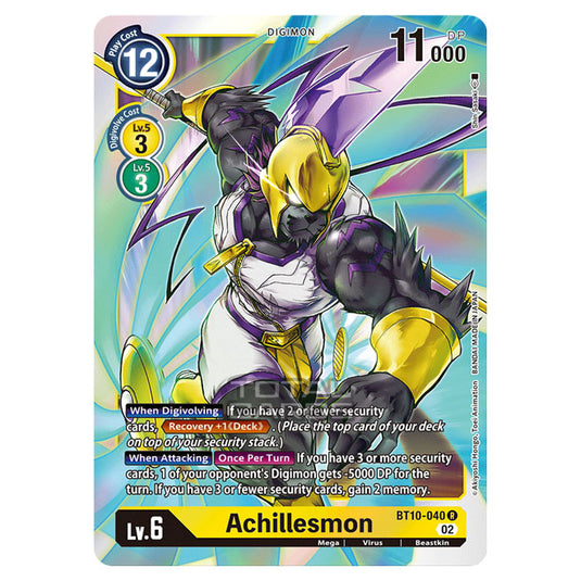 Digimon Card Game - BT10 - Xros Encounter - Achillesmon (R) - BT10-040