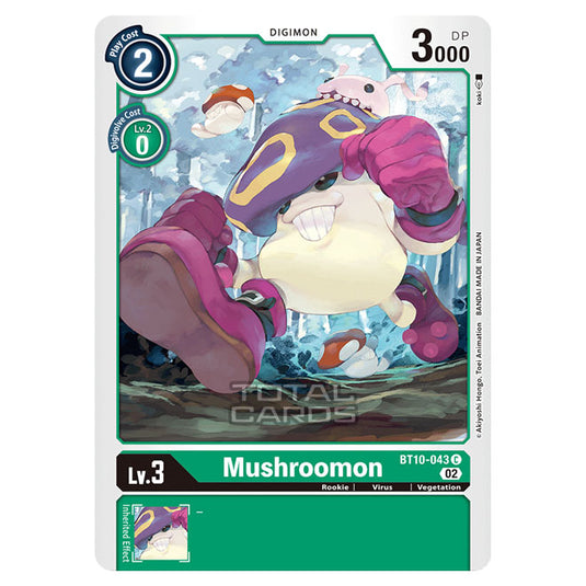 Digimon Card Game - BT10 - Xros Encounter - Mushroomon (C) - BT10-043