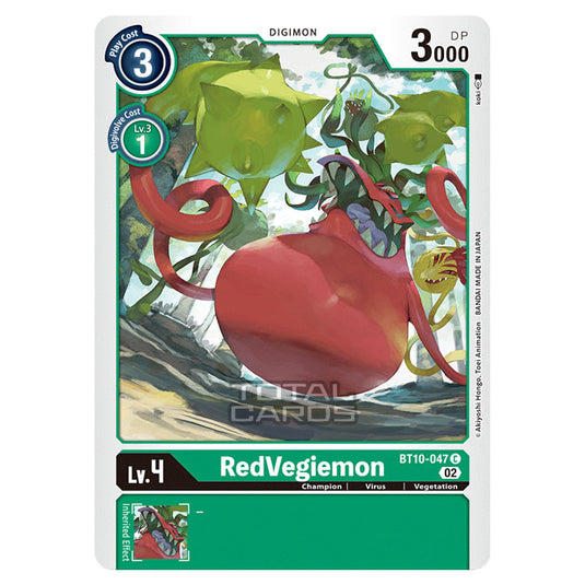 Digimon Card Game - BT10 - Xros Encounter - RedVegiemon (C) - BT10-047