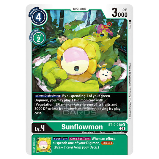 Digimon Card Game - BT10 - Xros Encounter - Sunflowmon (C) - BT10-048