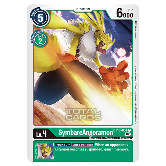 Digimon Card Game - BT10 - Xros Encounter - SymbareAngoramon (C) - BT10-051