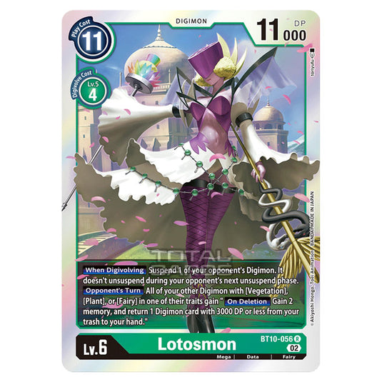 Digimon Card Game - BT10 - Xros Encounter - Lotosmon (R) - BT10-056