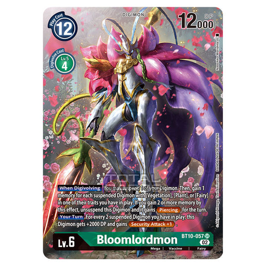 Digimon Card Game - BT10 - Xros Encounter - Bloomlordmon (SR) - BT10-057A