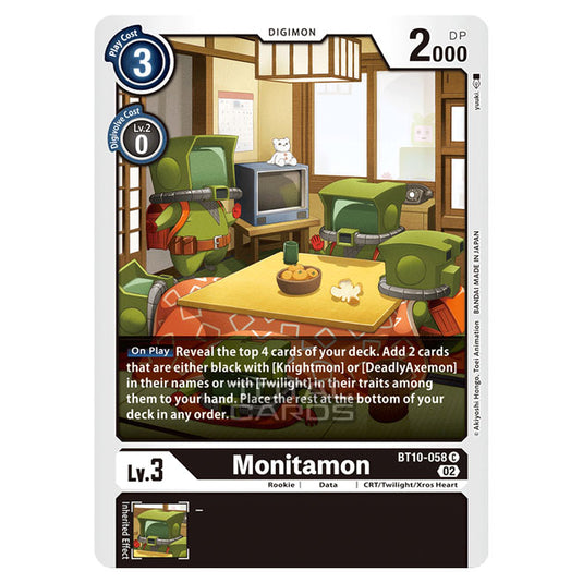 Digimon Card Game - BT10 - Xros Encounter - Monitamon (C) - BT10-058