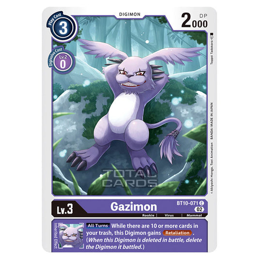 Digimon Card Game - BT10 - Xros Encounter - Gazimon (C) - BT10-071