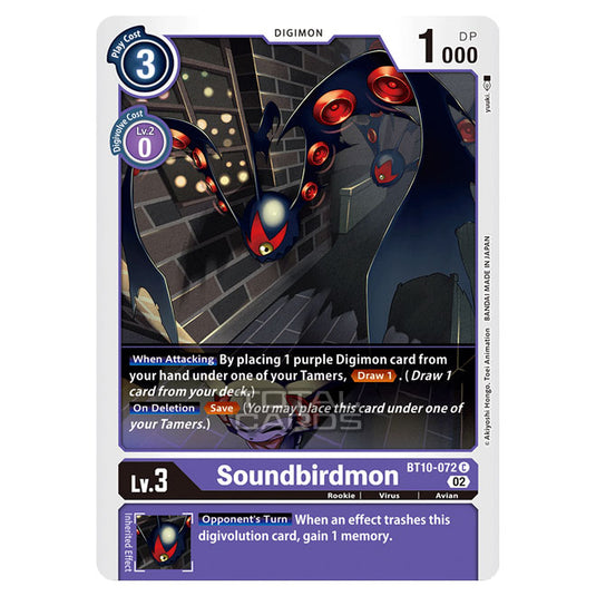 Digimon Card Game - BT10 - Xros Encounter - Soundbirdmon (C) - BT10-072