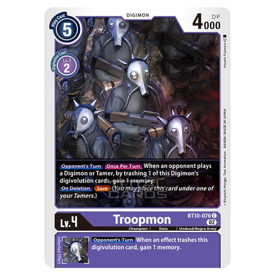 Digimon Card Game - BT10 - Xros Encounter - Troopmon (C) - BT10-076