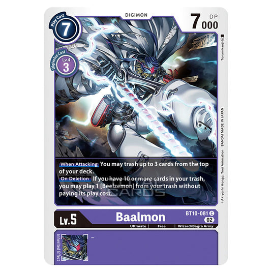 Digimon Card Game - BT10 - Xros Encounter - Baalmon (C) - BT10-081