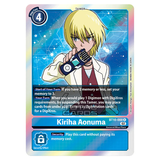 Digimon Card Game - BT10 - Xros Encounter - Kiriha Aonuma (R) - BT10-088