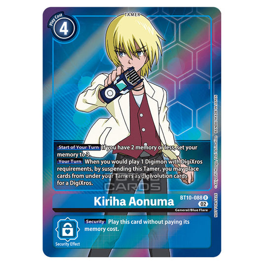Digimon Card Game - BT10 - Xros Encounter - Kiriha Aonuma (R) - BT10-088A