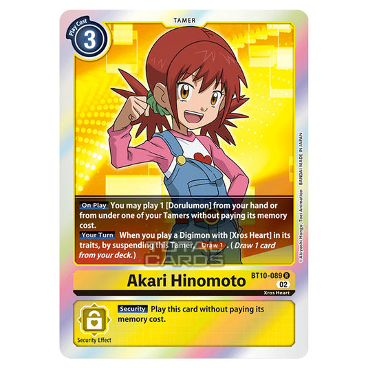 Digimon Card Game - BT10 - Xros Encounter - Angie Hinomoto (R) - BT10-089