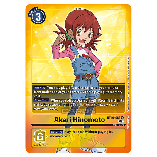 Digimon Card Game - BT10 - Xros Encounter - Angie Hinomoto (R) - BT10-089A