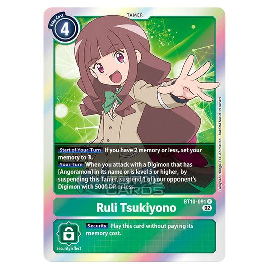 Digimon Card Game - BT10 - Xros Encounter - Ruli Tsukiyono (R) - BT10-091