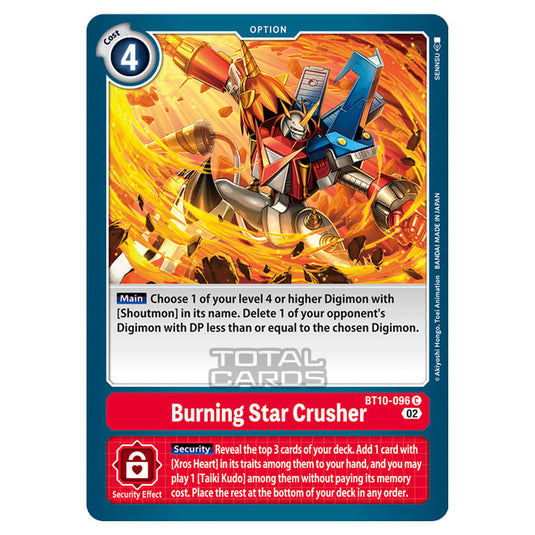 Digimon Card Game - BT10 - Xros Encounter - Burning Star Crusher (C) - BT10-096