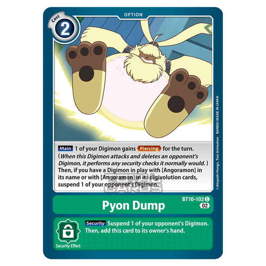 Digimon Card Game - BT10 - Xros Encounter - Pyon Dump (C) - BT10-102