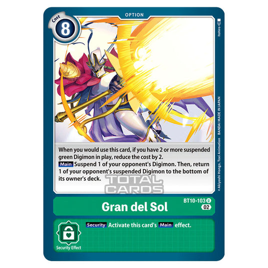 Digimon Card Game - BT10 - Xros Encounter - Gran del Sol (U) - BT10-103