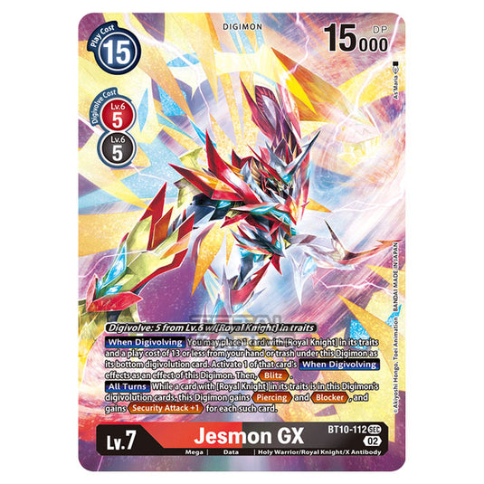 Digimon Card Game - BT10 - Xros Encounter - Jesmon GX (SEC) - BT10-112A
