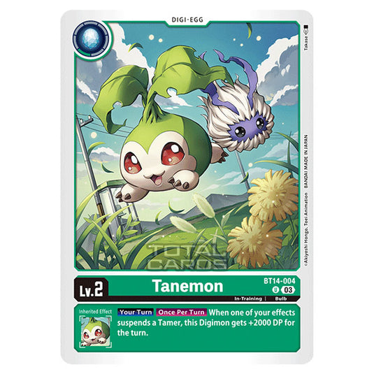 Digimon Card Game - BT14 - Blast Ace - Tanemon - (Uncommon) - BT14-004