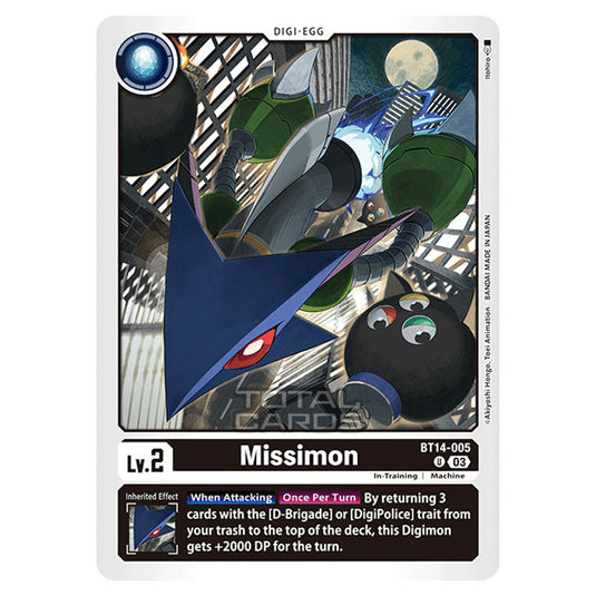 Digimon Card Game - BT14 - Blast Ace - Missimon - (Uncommon) - BT14-005