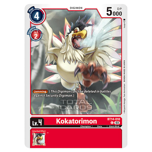 Digimon Card Game - BT14 - Blast Ace - Kokatorimon - (Common) - BT14-010