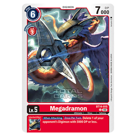 Digimon Card Game - BT14 - Blast Ace - Megadramon - (Common) - BT14-015