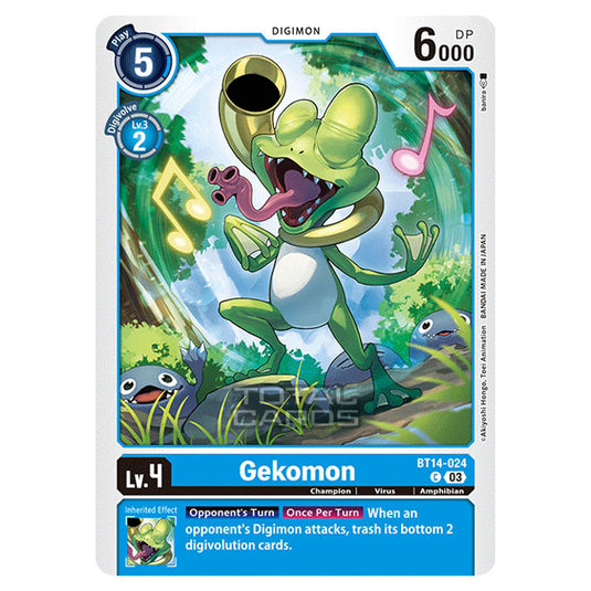 Digimon Card Game - BT14 - Blast Ace - Gekomon - (Common) - BT14-024