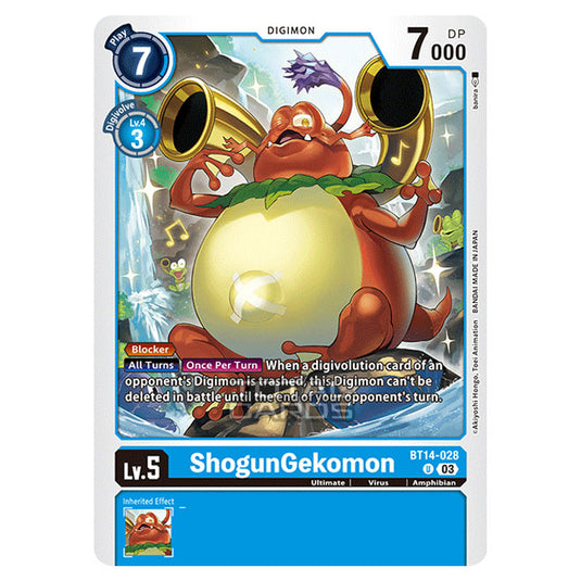 Digimon Card Game - BT14 - Blast Ace - ShogunGekomon - (Uncommon) - BT14-028