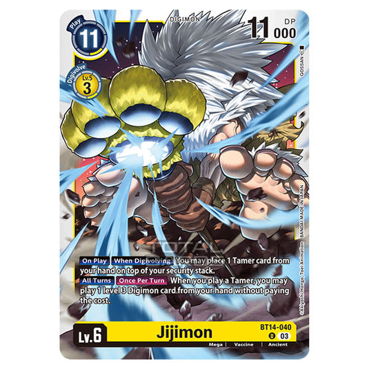 Digimon Card Game - BT14 - Blast Ace - Jijimon - (Uncommon) - BT14-040