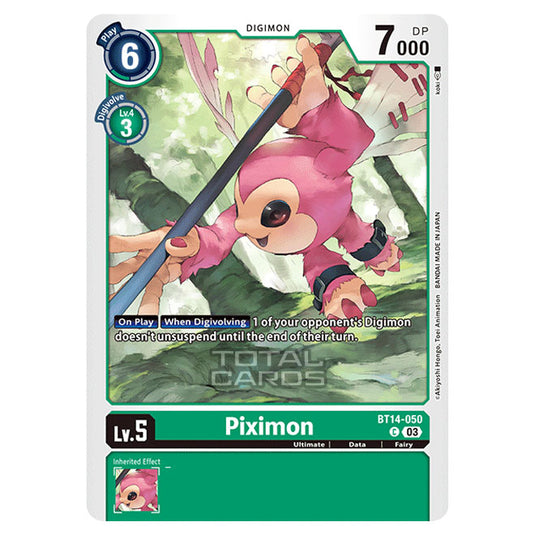 Digimon Card Game - BT14 - Blast Ace - Piximon - (Common) - BT14-050