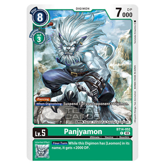 Digimon Card Game - BT14 - Blast Ace - Panjyamon - (Common) - BT14-052