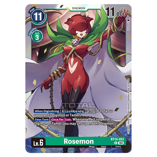 Digimon Card Game - BT14 - Blast Ace - Rosemon - (Rare) - BT14-053