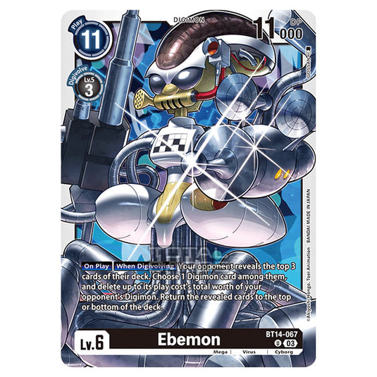Digimon Card Game - BT14 - Blast Ace - Ebemon - (Uncommon) - BT14-067