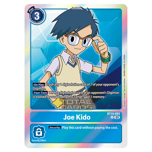 Digimon Card Game - BT14 - Blast Ace - Joe Kido - (Rare) - BT14-083a