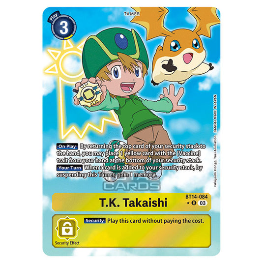 Digimon Card Game - BT14 - Blast Ace - T.K. Takaishi - (Alternative Art) - BT14-084b