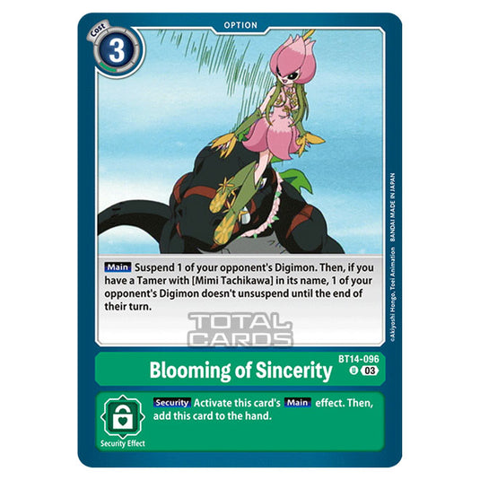 Digimon Card Game - BT14 - Blast Ace - Blooming of Sincerity - (Uncommon) - BT14-096