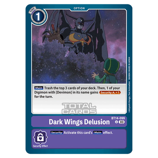 Digimon Card Game - BT14 - Blast Ace - Dark Wing's Delusion - (Uncommon) - BT14-099