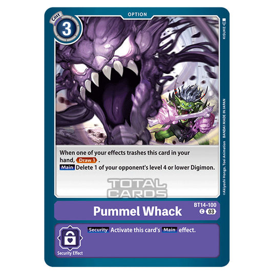 Digimon Card Game - BT14 - Blast Ace - Pummel Whack - (Common) - BT14-100
