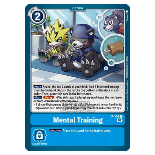 Digimon Card Game - BT14 - Blast Ace - Mental Training - (Promo) - P-104