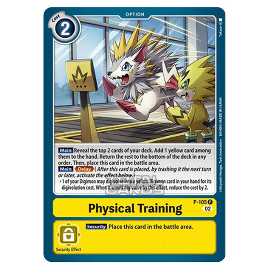 Digimon Card Game - BT14 - Blast Ace - Physical Training - (Promo) - P-105