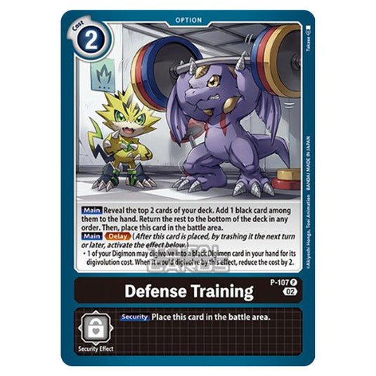 Digimon Card Game - BT14 - Blast Ace - Defense Training - (Promo) - P-107