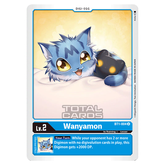 Digimon Card Game - Release Special Booster Ver.1.0 (BT01-03) - Wanyamon (Uncommon) - BT1-004