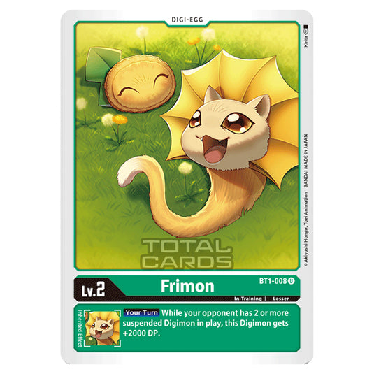 Digimon Card Game - Release Special Booster Ver.1.0 (BT01-03) - Frimon (Uncommon) - BT1-008