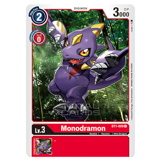 Digimon Card Game - Release Special Booster Ver.1.0 (BT01-03) - Monodramon (Common) - BT1-009