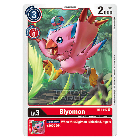 Digimon Card Game - Release Special Booster Ver.1.0 (BT01-03) - Biyomon (Uncommon) - BT1-012