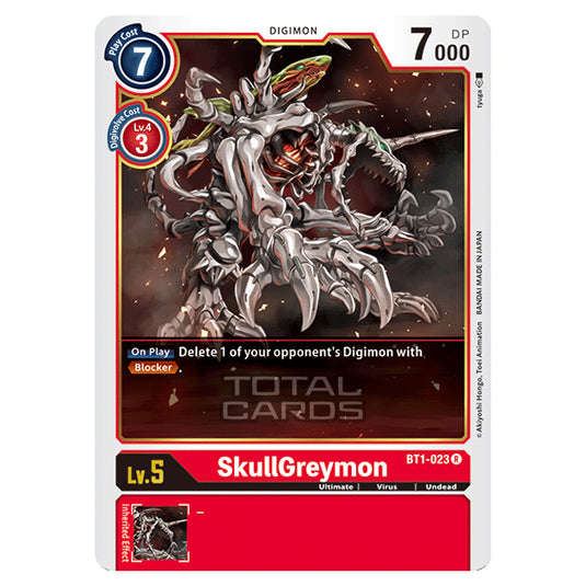 Digimon Card Game - Release Special Booster Ver.1.0 (BT01-03) - SkullGreymon (Rare) - BT1-023