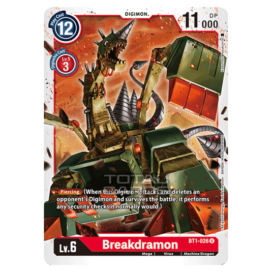 Digimon Card Game - Release Special Booster Ver.1.0 (BT01-03) - Breakdramon (Uncommon) - BT1-026