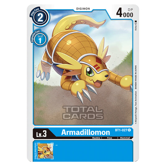 Digimon Card Game - Release Special Booster Ver.1.0 (BT01-03) - Armadillomon (Common) - BT1-027