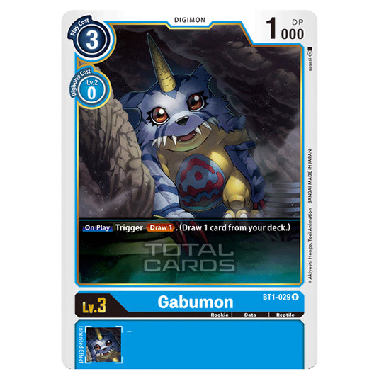 Digimon Card Game - Release Special Booster Ver.1.0 (BT01-03) - Gabumon (Rare) - BT1-029