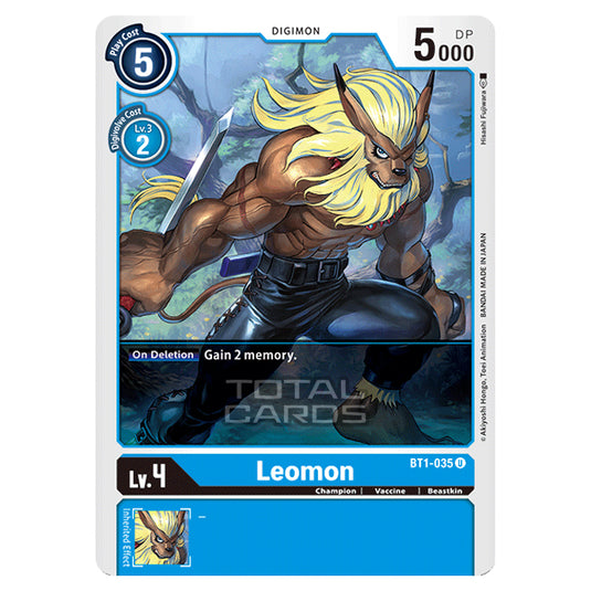 Digimon Card Game - Release Special Booster Ver.1.0 (BT01-03) - Leomon (Uncommon) - BT1-035